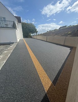 Resin bound gravel.