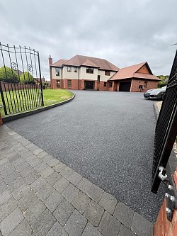 Resin bound gravel.